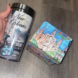I ❤️New Orleans porcelain mug and stainless steel coffee cup